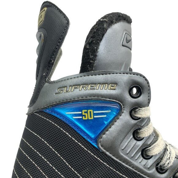 VTG Nike Bauer Supreme 50 Ice Hockey Skates Size 8.5 D US 10 EU 44 UK 9 - Picture 14 of 16